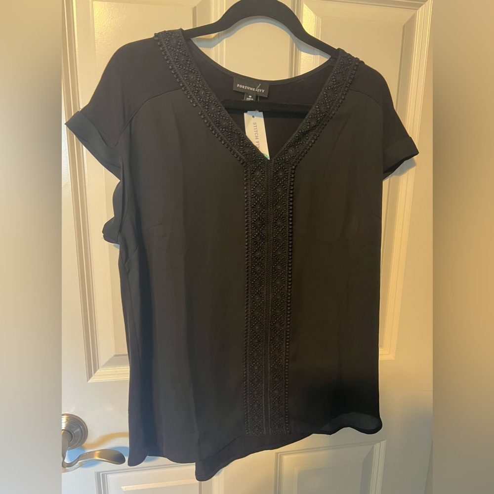 Fortune and Ivy knit blouse from Stitch fix